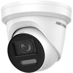 DS-2CD2387G2-LU 2.8mm HIKV 4K 8MP Color VU Turret AI PoE IP Camera, Human/Vehicle Detection, Built-in Mic, 98ft Full Color Night Vision, 256GB Micro SD Card Slot, VCA, H.265+, IP67, 130dB WDR, 3D DNR