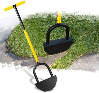 BlumeTrec Manual Edger Lawn Tool with 38"-42" Adjustable Length, Saw-Tooth Border Edger with Wide Footplate Manganese Steel Blade, Garden Edging Tool for Flower Beds, Landscaping, Sidewalks, Yard