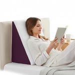 Wakefit Memory Foam Wedge Pillow | Helps Reduce Acid Reflux, Snoring & Back Discomfort | Soft Washable Cover | Multi-Use Support | White