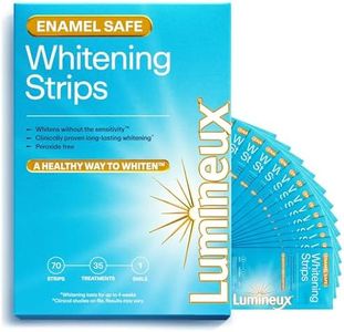 Lumineux Teeth Whitening Strips - 35 Treatments – Peroxide Free - Enamel Safe for Whiter Teeth - Whitening Without The Sensitivity - Dentist Formulated - Sensitivity Free