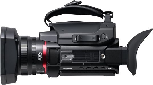 Panasonic 4K 60p Professional Camcorder – 25mm Wide Lens, 24x Zoom, Black