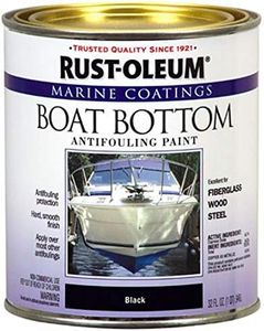 Rust-Oleum Available 207012 Marine Flat Boat Bottom Antifouling Enamel Paint, 1-Quart, Black, (Pack of 1), 32 Fl Oz