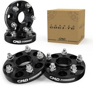 25mm (1 Inch) Black Hubcentric Wheel Spacers 5x114.3 Compatible For lexus ES300 350, GS300 350 430,IS250 300 350,LS400 430 460,RC300 350, Camry Highlander Tacoma, tC xB (4pcs 60.1mm M12x1.5)
