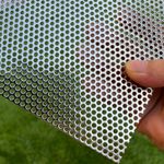 Perforated Metal Sheets 16"x10" 19 Gauge Expanded Metal Mesh Opening 1/8" 0.12 inch (About 3 mm) Perforated Stainless Steel Sheet 304 Stainless Steel Mesh Screen Metal Screen Panel Decorati Plate