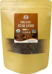 52USA Organic Star Anise 4oz, Non-GMO Verified Whole Chinese Star Anise Pods, Dried Anise Star Spice (Organic, 4 Ounce (Pack of 1))