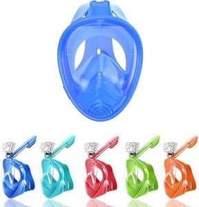 AouloveS Kids Snorkel Mask Full Face,Snorkeling Gear for Kids 4-16 with Camera Mount, 180 Degree Panoramic View Snorkeling Set Anti-Fog Anti-Leak