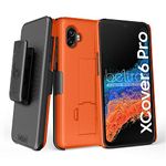 BELTRON Galaxy XCover6 Pro Case with Clip, Heavy Duty Case with Swivel Belt Clip for Samsung Galaxy XCover 6 Pro 2022 SM-G736 (AT&T FirstNet Verizon) Industrial Strength (Safety Orange)