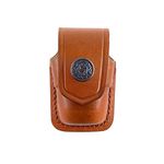 ALSM037 Handmade Brown Leather Single Speed Loader Carrier/case/Pouch Belt Clip Smith&Wesson