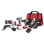 PORTER-CABLE 20V MAX* Cordless Drill Combo Kit, 6-Tool (PCCK617L6)