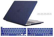 Midkart Matte Hard Shell Plastic Case Cover Compatible with MacBook Pro 13 Inch (Model M2 A2338 / M1 A2338 / A2289 / A2251 / A1706 / A1708 / A2159 / A1989, Release 2023-2016), Navy Blue