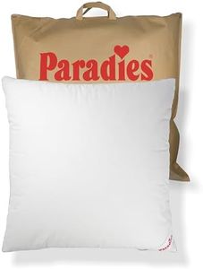 PARADIES Daunenkissen 80x80 cm - 900g - Cleo medium Bio - mittelfestes Kopfkissen 80x80 Daunen mit RDS zertifizierten Gänsefedern und Daunen