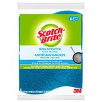 Scotch-Brite Scrub Sponge, 6 Pack, Non Scratch, Multipurpose Sponges for Dishes ,Garage,Outdoor, Kitchen