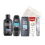 Travel Toiletries Set for Men - Travel Size Toiletries Kit for Travel, Hospital, Over Night Stay - Airport Security Approved Liquids