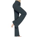 Womens Workout Yoga Pants 2024 Wide Leg Comfy Stretchy Trousers Pants Athletic Loose Fit Casual Super Soft Cargo Pants