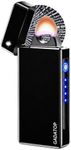 GADATOP Arc Plasma Flame Lighter USB Rechargeable Windproof Electric Lighter for Candle(Matte Black)