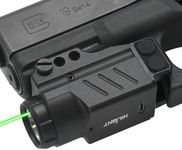 HiLight ES10G Enforcer Series Tactical LED Flashlight and Green Laser Sight | Green Sight for Pistol ¦ Airsoft Gun Lasers ¦ Weaver or Picatinny Rail