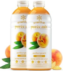 Smartfruit Perfect Peach + Energy – 100% Real Fruit Purée with Peach, Apple & Pineapple – Great for Smoothies, Juice, Yogurt, Cocktails, Teas – High in Niacin & Vitamin A, B6, B12 – 2-Pk, 48oz Each