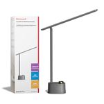 Honeywell Upgraded LED Desk Lamp - H01Pro Sunturalux™ Eye-Caring Table Lamp for Home Office College Dorm, Stepless Dimmable Small Desk Light Foldable Reading Desk Lamp for Studying Working (Grey)