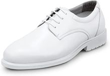 SR Max Arlington, Men's, Dress Style Soft Toe Slip Resistant Work Shoe, White, 11 X-Wide