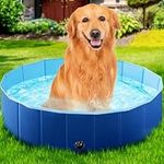 Foldable Dog Pool, Kiddie Pool Hard