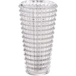 MCMCNCUIU Large Crystal Vase for Flowers, Clear Glass Cylinder Vase, Large Clear Vase, Modern Decorative Vase for Living Room, Bedroom, Kitchen, Dining Table, Mantle, Wedding, Heavy Duty 9-Inch