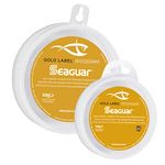 Seaguar Gold Label Fluorocarbon Leader – Thinnest & Strongest Seaguar Leader Yet; Double Structure for Incredible Strength and Softness, Low Memory for Easy Cinching Knots