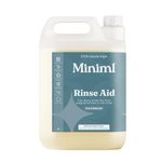 Miniml Rinse Aid 5L Refill - All Natural Dishwasher Cleaner Washing Liquid Detergent for Professional & Commercial Streak Free Glass and Dishwashing - 5L Vegan & Cruelty Free Refill