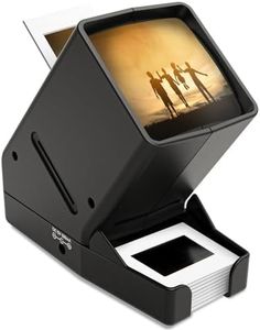 DigitConvert 35mm Slide Viewer, 3X Magnification, USB Powered/Battery Operation-for 35mm Slides & Positive Film Negatives (4AA Batteries Included)