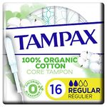 Tampax Cotton Protection Regular Tampons Applicator - 16 count