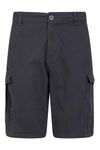 Mountain Warehouse Lakeside Mens Shorts - 100% Durable Twill Cotton Cargo Shorts, Durable Shorts, 6 Pockets - for Walking, Running, Hiking & Camping Navy Men's W36