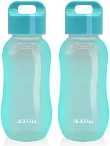 JILIGUALA Tazze da viaggio in plastica per caffè, acqua, bottiglia d'acqua sportiva per latte, caffè, tè, succo, dimensioni 350 ml, blu, confezione da 2