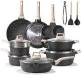 CAROTE 21pcs Pots and Pans Set Nons