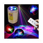 Chims DJ Lights, Rechargeable Remote Control Mini Laser Lights RGB Aurora Lighting Projector Home Disco Party Laser Light Show Portable Cordless Music Activated Lights for House Stage DJ Dance Car Garden Holiday