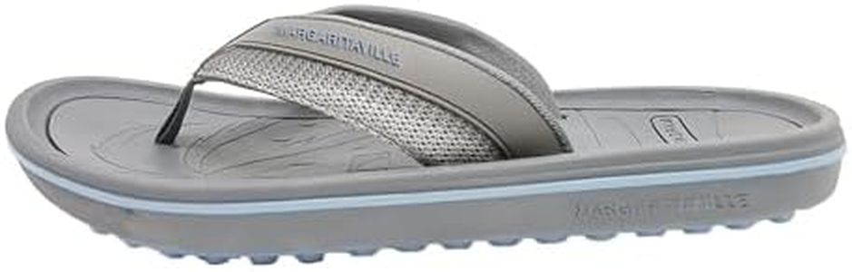 Margaritaville Golf Sandals, The Foot Wedge, Spikeless Golf Flip Flops for Women and Men, Shock Absorbing Golf Footwear With Cushioned Contoured Arch Support, Grey/Blue, Men’s 11/Women’s 12