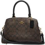 COACH Mini Lillie Carryall, Brown Black