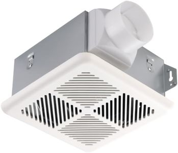 Tech Drive Very Quiet 50CFM 1.2Sone Bathroom Ventilation and Exhaust Fan,3inch duct, Ceiling or Wall Mounted Fan, Easy to Install