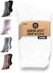 Socks with Grippers for Women - Hospital Socks - Non Slip Socks Womens - Grip Socks for Men - 3 Pairs