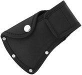 JIANWEI Hatchet Head Sheath Holster, Thickened Axe Head Sheath Holster Resistant Double Snap Hatchet Protector, Double Snap Hatchet Blade Protector for Outdoor Hiking Outdoors Work(Black)