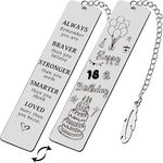 18 Yr Old Birthday Gift Bookmarks for 18 Year Old Boys Girl Birthday Gifts for Nephew Granddaughter 18th Birthday Gift for Girls Boys Always Remember You Are Braver Bookmark