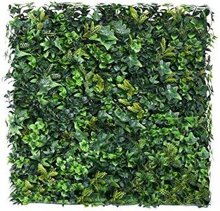 ECOOPTS Privacy 20" x 20" Artificial Tropical Fence Greenery Panel for Outdor Indoor Backyard Garden Privacy Fence Ivy Screen Decoration 6 Pack