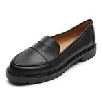 Leather Penny Loafers Womens