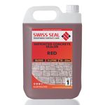 Swiss Seal | RED Coloured Imprinted Concrete Sealer GLOSS FINISH + ANTI-SLIP | Colour Tinted Driveway & Patio Sealant - Wet Look | Colour Tint Sealant For Outdoor Concrete Floor (5 x 5 Litre)