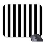 Funice Black White Stripes Mouse Pads Trendy Office Computer Accessories 9 x 7.5inch