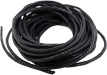 Black Waxed Cord Cotton - Bracelets