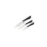 Tefal Jamie Oliver Kitchen Knives Set, 3 Pieces, The Starter Set, German Stainless Steel, K267S355, Black