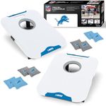 Wild Sports NFL Detroit Lions Pro Football All-Weather Cornhole Set - Travel Bean Bag Toss Set Includes 8 Bean Bags