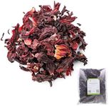 Mimea Hibiscus Flowers Whole Dried | 1kg | Quality Ingredients | Hibiscus Tea Infusion | Brewing & Distilling