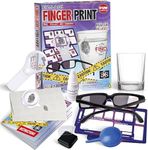 Spy Fingerprint Kit for Kids, FunKidz Detective Spy Kit Science Experiments with Finger Print Identification Set Crime Scene Investigations Educational Class Tools for Boys Girls