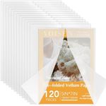 VOISEN 120Pack Vellum Jackets for 5