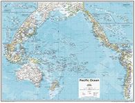 National Geographic Maps: Pacific Ocean Political Wall Map - Compact - 21 x 16 inches - Front Lamination